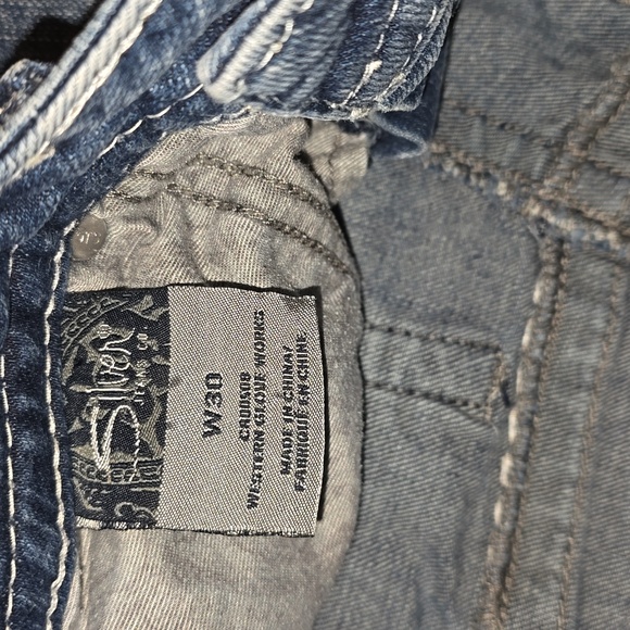 Womens silver brand jean shorts - Picture 3 of 4